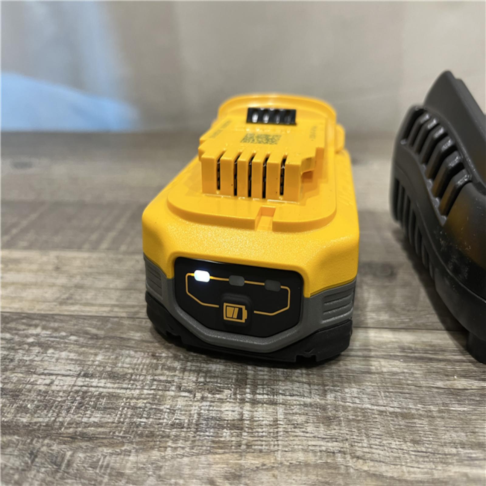 AS-IS DEWALT 20V MAX XR POWERSTACK Lithium-Ion Battery Starter Kit with 3.5Ah Battery and Charger