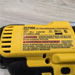 AS-IS Dewalt 20V MAX Lithium-Ion Cordless 1/2 in. Impact Wrench Kit