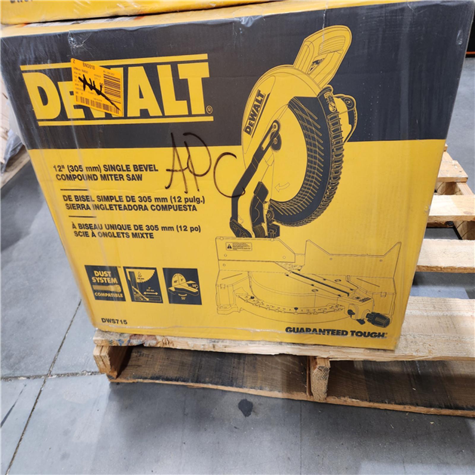 NEW! - DEWALT 15 Amp Corded 12 in. Single Bevel Compound Miter Saw