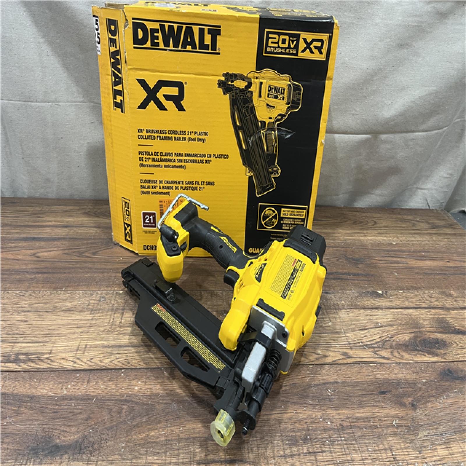 AS-IS DEWALT 20-Volt 21Â° Cordless Framing Nailer (Tool-Only)