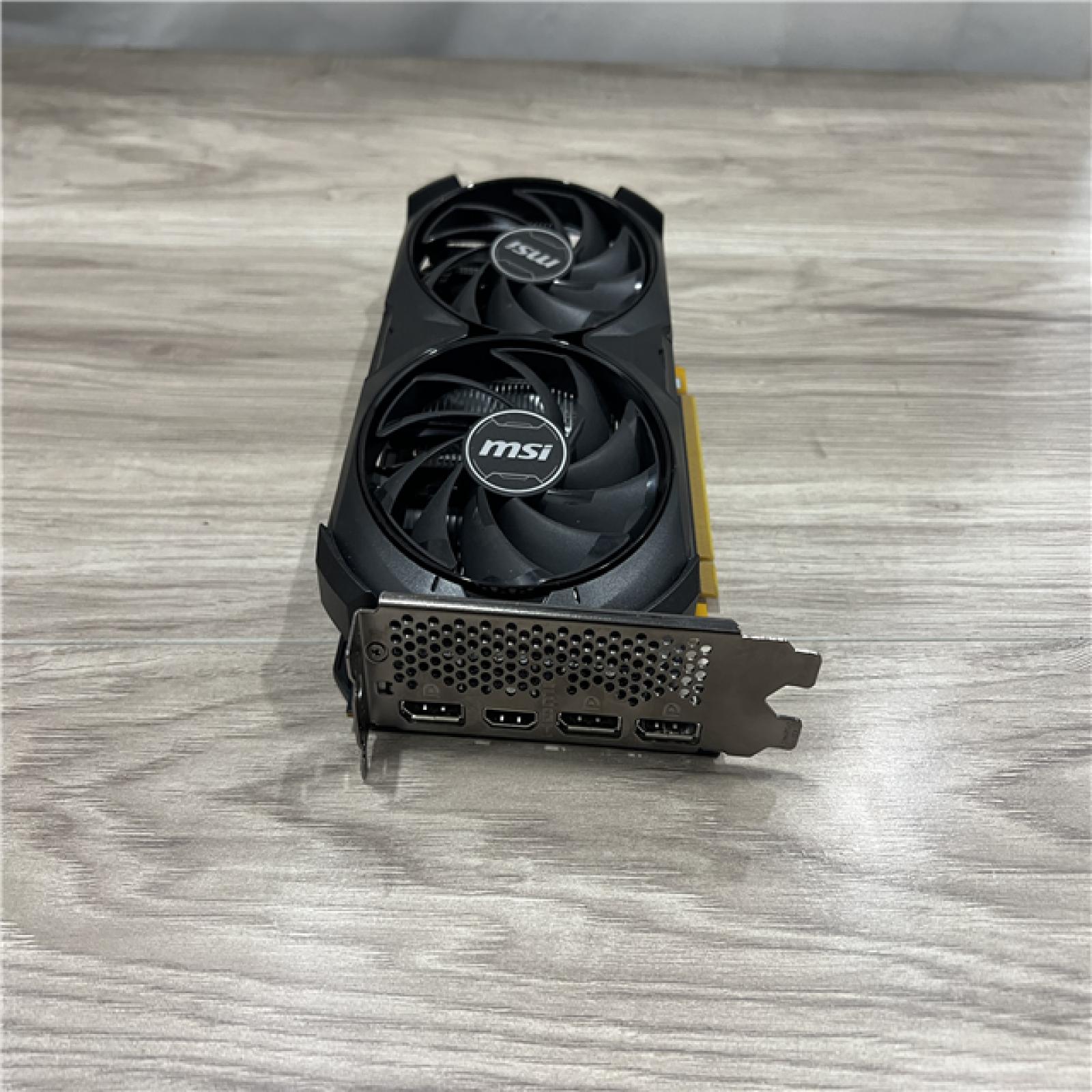 AS-IS MSI GeForce RTX 4060 Ventus 2X Black 8G OC Gaming Graphics Card -8GB GDDR6X PCI