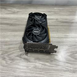 AS-IS MSI GeForce RTX 4060 Ventus 2X Black 8G OC Gaming Graphics Card -8GB GDDR6X PCI
