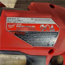 HOUSTON LOCATION - AS-IS Milwaukee 2841-20 18V Cordless Gen II 16 Gauge Angled Finish Nailer (Tool Only)