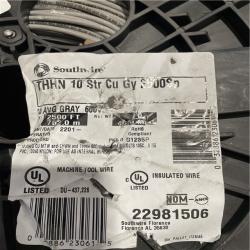 DALLAS LOCATION- Southwire 2 500 ft. 10 Gray Stranded CU THHN Wire