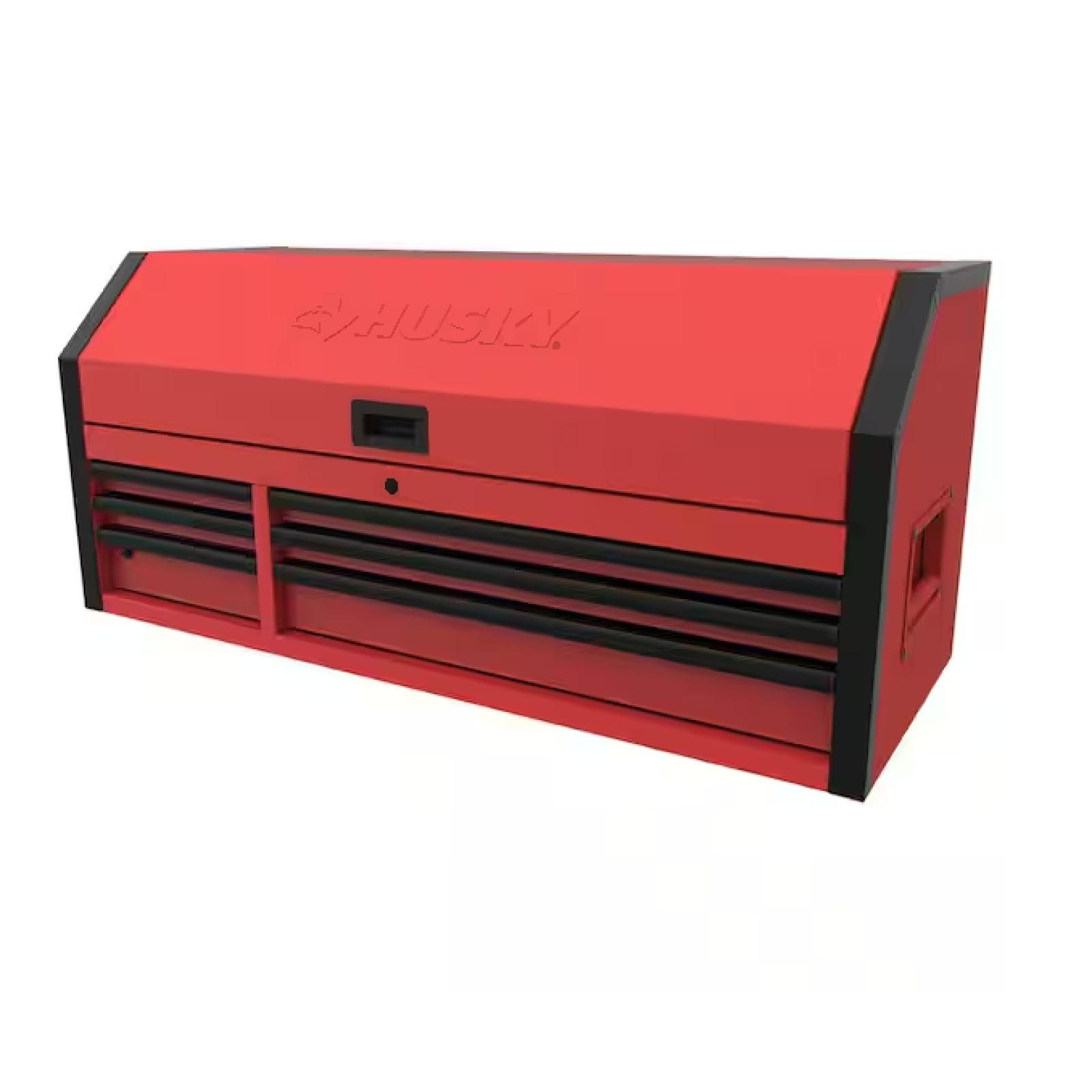 DALLAS LOCATION - Husky Heavy-Duty 52 in. W x 20 in. D 6-Drawer Matte Red Steel Top Tool Chest (4 UNITS)