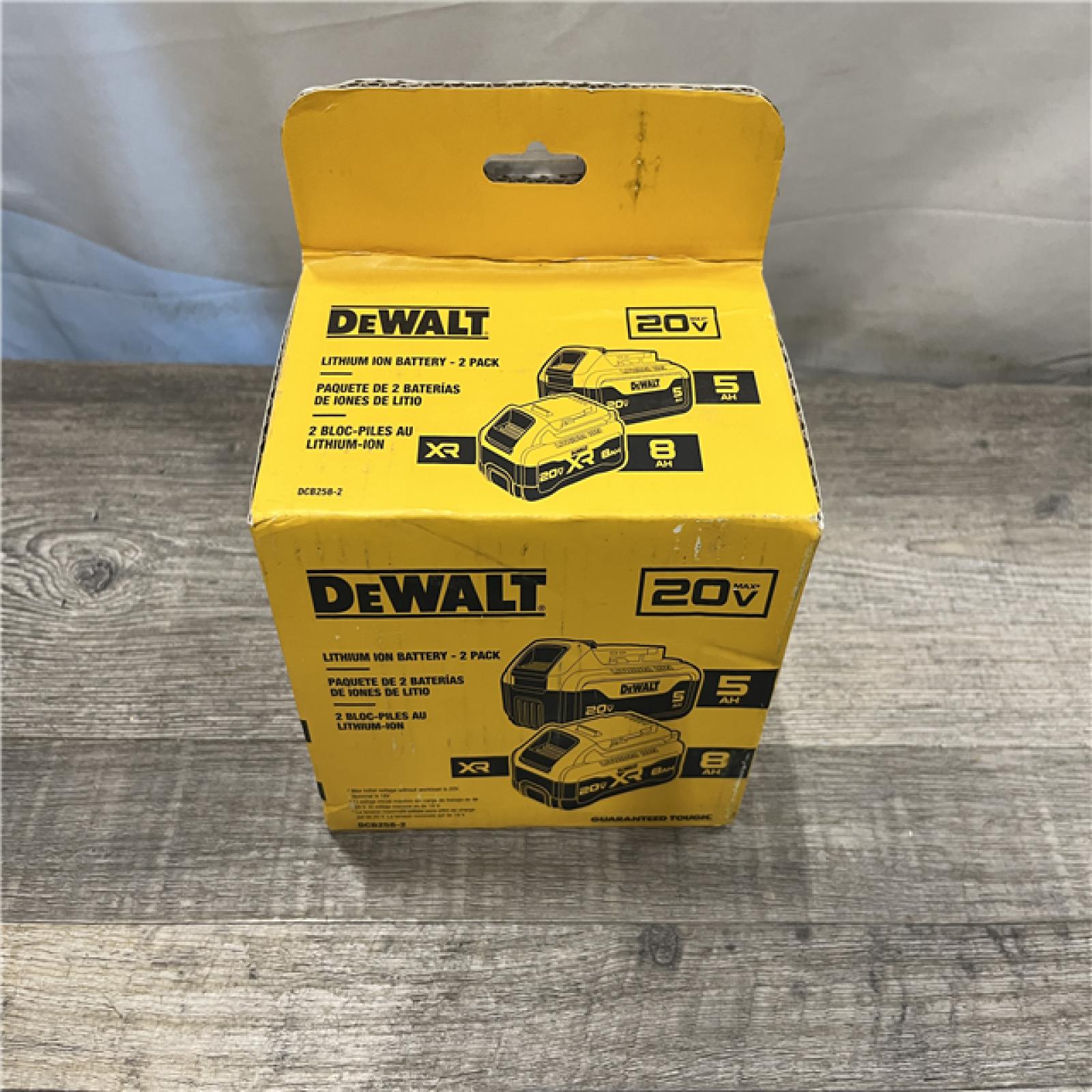NEW - DEWALT 20V Premium Lithium-Ion 5.0Ah Battery and 8.0Ah Battery