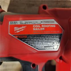 HOUSTON LOCATION - AS-IS Milwaukee FUEL 18-Volt Lithium-Ion Brushless Cordless Coil Roofing Nailer (Tool Only)