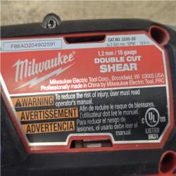 AS-IS Milwaukee 18-Volt Lithium-Ion Cordless 18-Gauge Double Cut Metal Shear (Tool-Only)