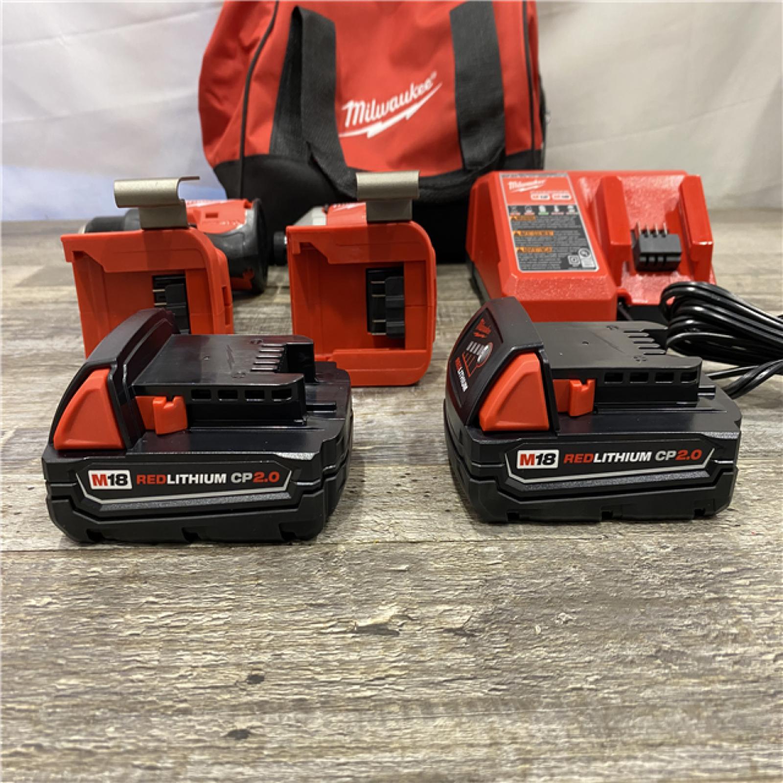 AS-IS Milwaukee 18V Lithium-Ion Brushless Cordless Compact Drill/Impact Combo Kit