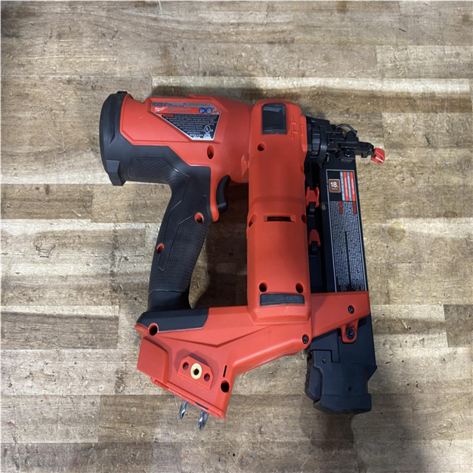 Houston Location AS-IS Milwaukee FUEL 18-Volt Lithium-Ion Brushless Cordless Gen II 18-Gauge Brad Nailer (Tool-Only)