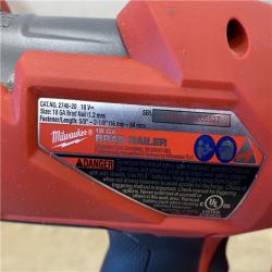 AS-IS Milwaukee FUEL 18-Volt Lithium-Ion Brushless Cordless Gen II 18-Gauge Brad Nailer (Tool-Only)