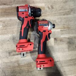 HOUSTON LOCATION - AS-IS Milwaukee M18 18V Lithium-Ion Brushless Cordless Compact Drill/Impact Combo Kit (2-Tool) W/(2) 2.0 Ah Batteries  Charger & Bag