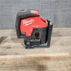 HOUSTON LOCATION - AS-IS Milwaukee Green 125 Ft. Cross Line and Plumb Points Laser Level Kit