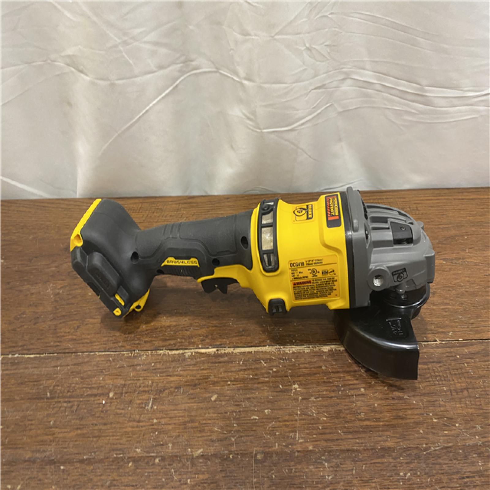 AS-IS DEWALT 60V MAX Cordless Brushless 4.5 in. to 6 in. Small Angle Grinder with Kickback Brake (Tool Only)
