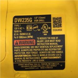 AS-IS DEWALT 7.8 Amp Corded 1/2 in. Variable Speed Reversing Drill