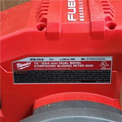 HOUSTON LOCATION - AS-IS M18 FUEL 18V 10 in. Lithium-Ion Brushless Cordless Dual Bevel Sliding Compound Miter Saw Kit with One 8.0 Ah Battery