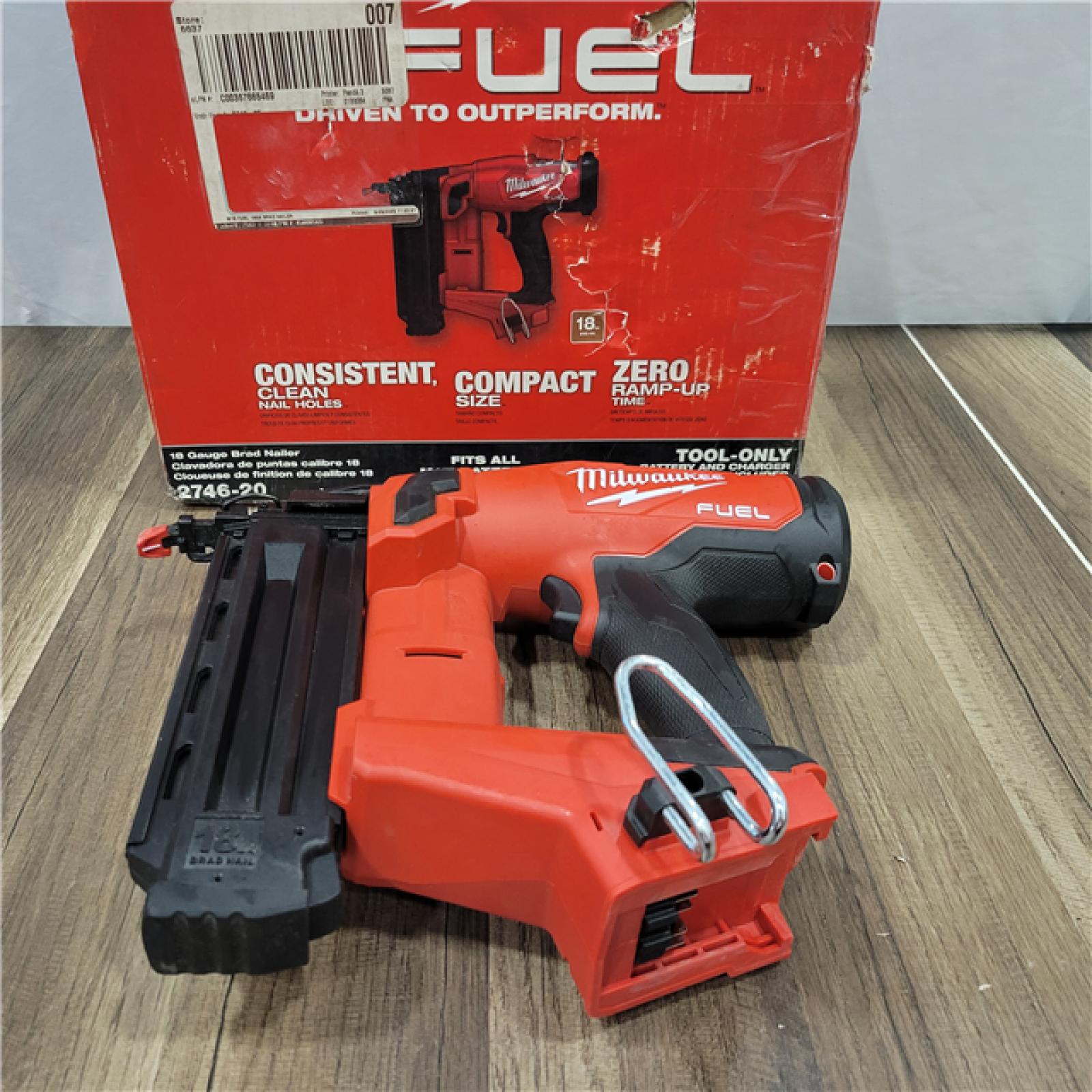 AS-IS Milwaukee M18 FUEL 18 Gauge Brad Nailer