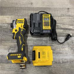 AS-IS DEWALT ATOMIC 20V MAX Lithium-Ion Cordless 1/4 in. Brushless Impact Driver Kit