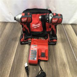 AS-IS Milwaukee 18V Lithium-Ion Cordless Drill Driver/Impact Driver Combo Kit