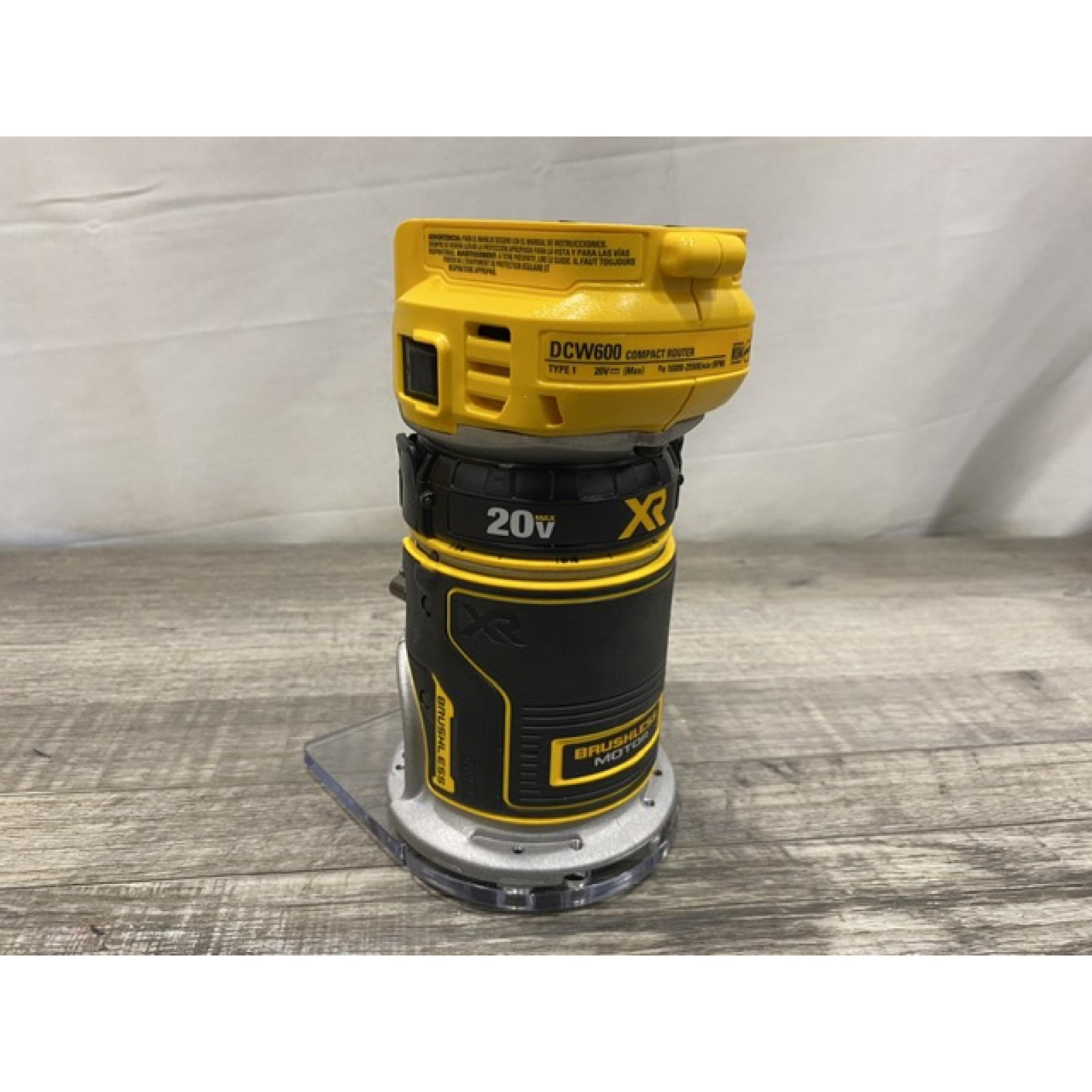 AS-IS DEWALT 20V MAX XR Cordless Brushless Fixed Base Compact Router (Tool Only)