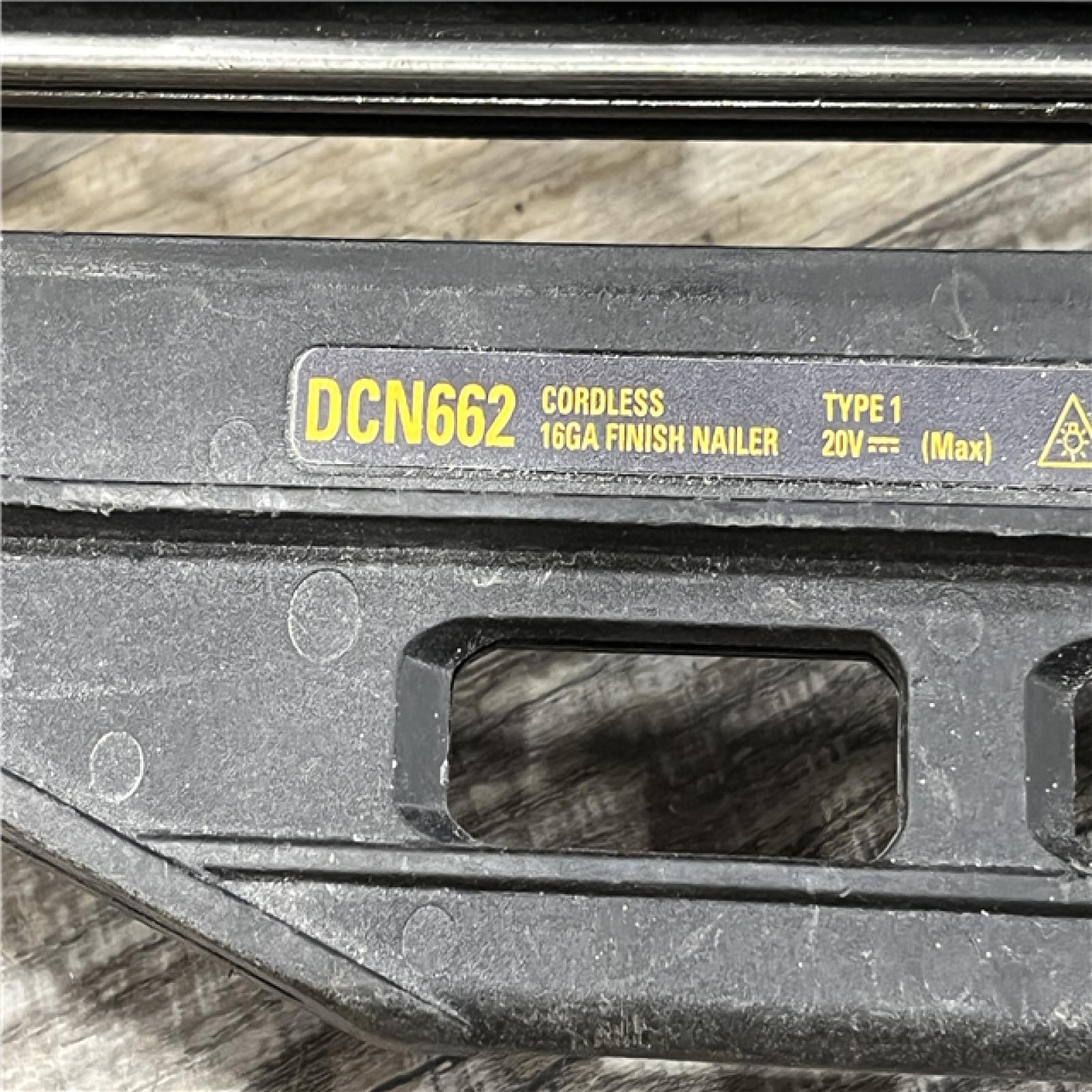 AS-IS DEWALT 20V MAX XR 16-Gauge Lithium-Ion Cordless Finish Nailer (Tool Only)