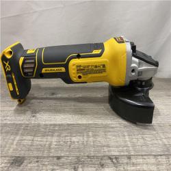 AS-IS DEWALT 20V MAX XR Cordless Brushless 4.5 in. Slide Switch Small Angle Grinder with Kickback Brake (Tool Only)