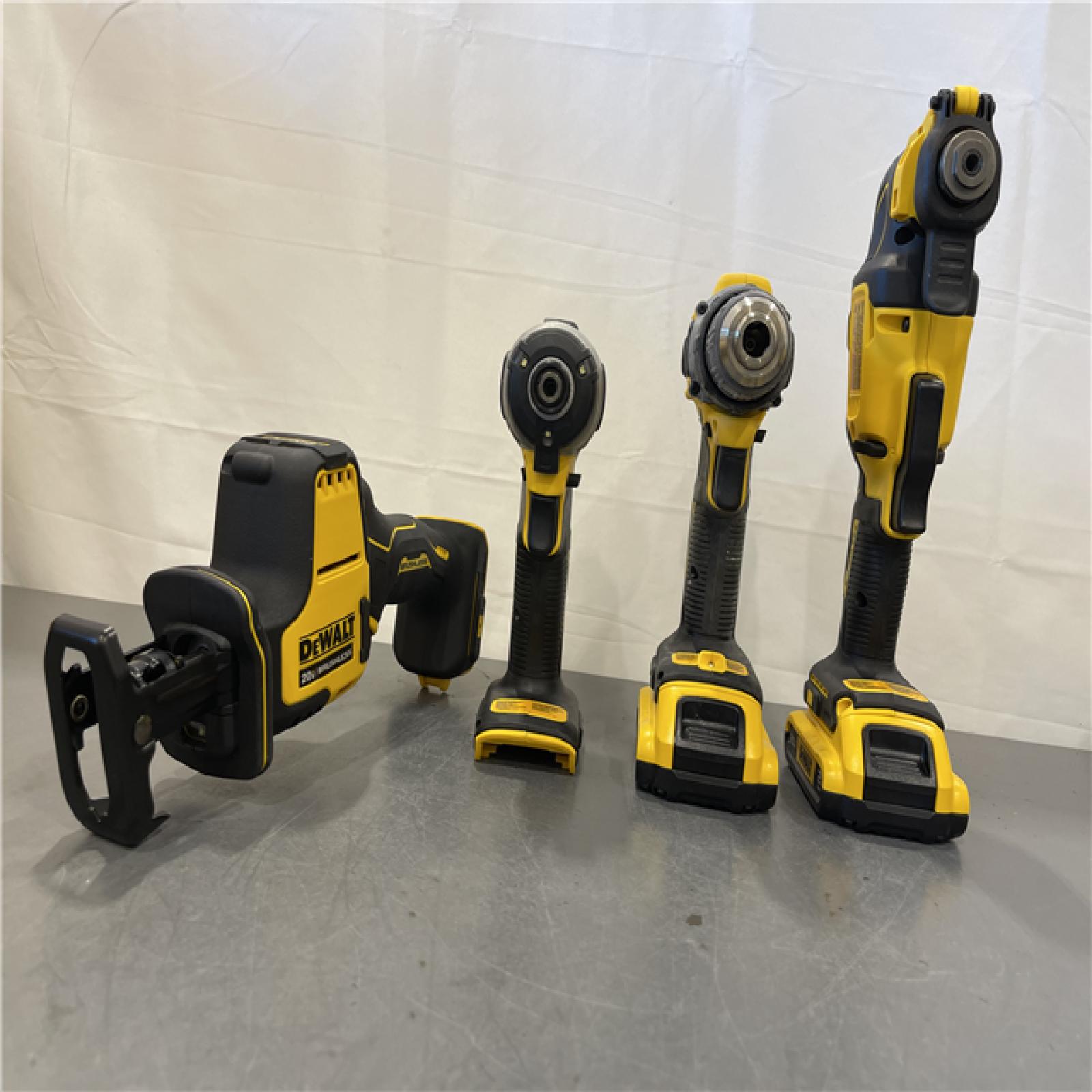 AS-IS - DeWalt 20V MAX ATOMIC Cordless Brushless 4 Tool Combo Kit