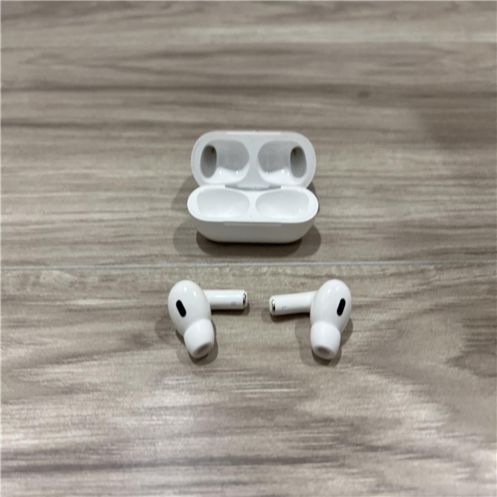 AS-IS Apple AirPods Pro (2nd Generation) with the USB-C MagSafe Charging Case