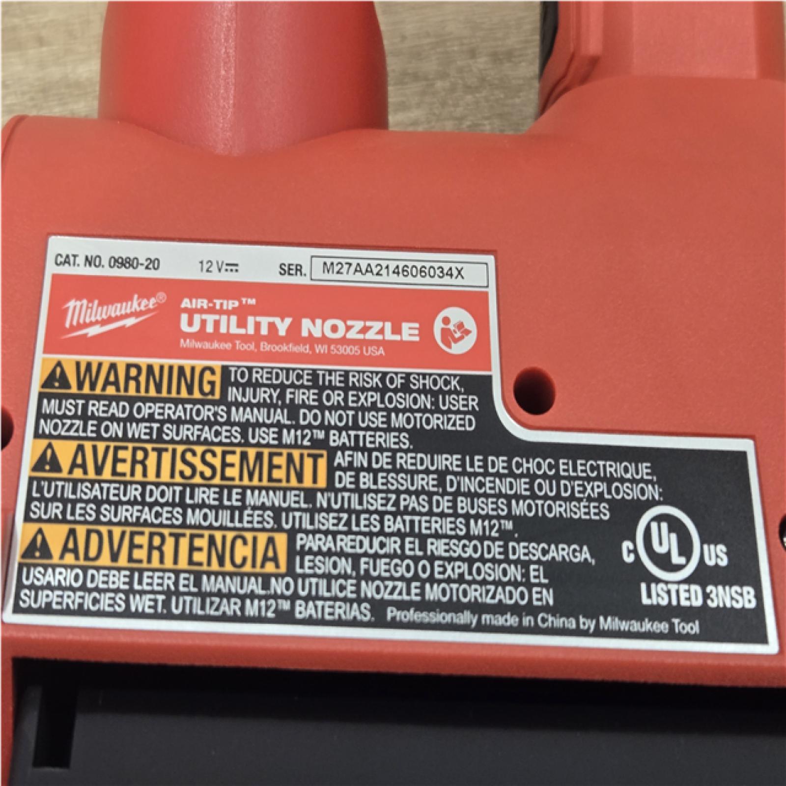 AS-IS Milwaukee M12 Air-Tip Utility Nozzle