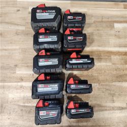 HOUSTON LOCATION - AS-IS MILWAUKEE BATTERY PACK QTY - 10