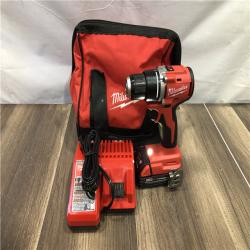AS-IS Milwaukee 18V Lithium-Ion Brushless Cordless 1/2 in. Compact Drill/Driver Kit