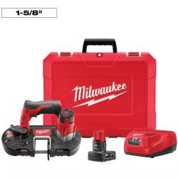 NEW! - Milwaukee M12 12V Lithium-Ion Cordless Sub-Compact Band Saw XC Kit with One 3.0h Battery  Charger and Hard Case