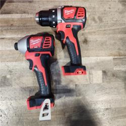 HOUSTON LOCATION - AS-IS Milwaukee 18V Cordless Brushed 2-Tool Drill/Driver and Impact Driver Kit