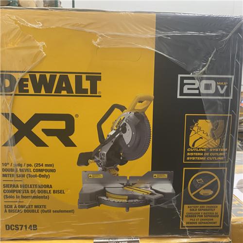 NEW -DEWALT-20-Volt MAX XR Cordless 10 in. Dual Bevel Fixed Miter Saw (Tool Only)