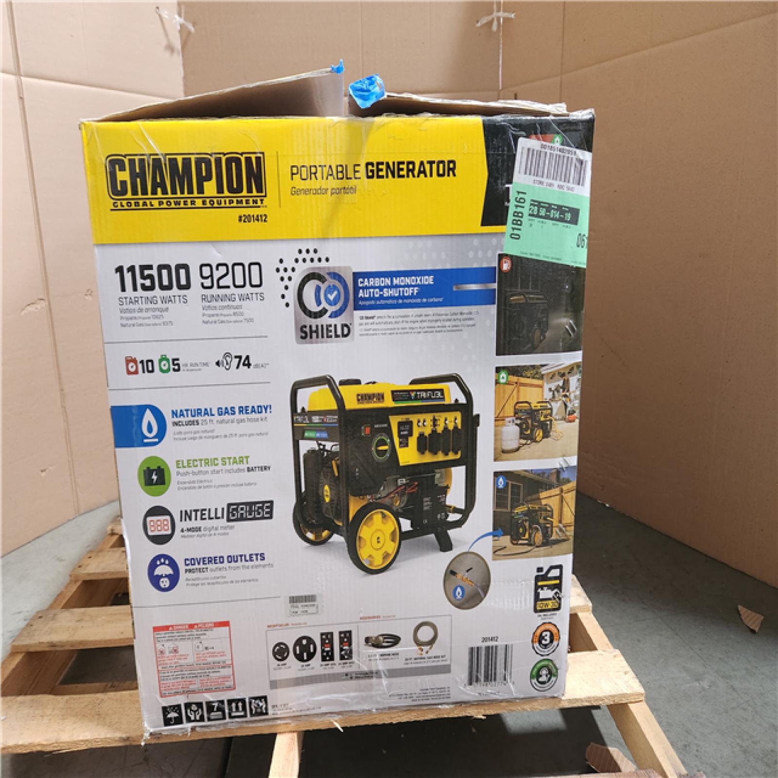 California As-Is Champion Generator