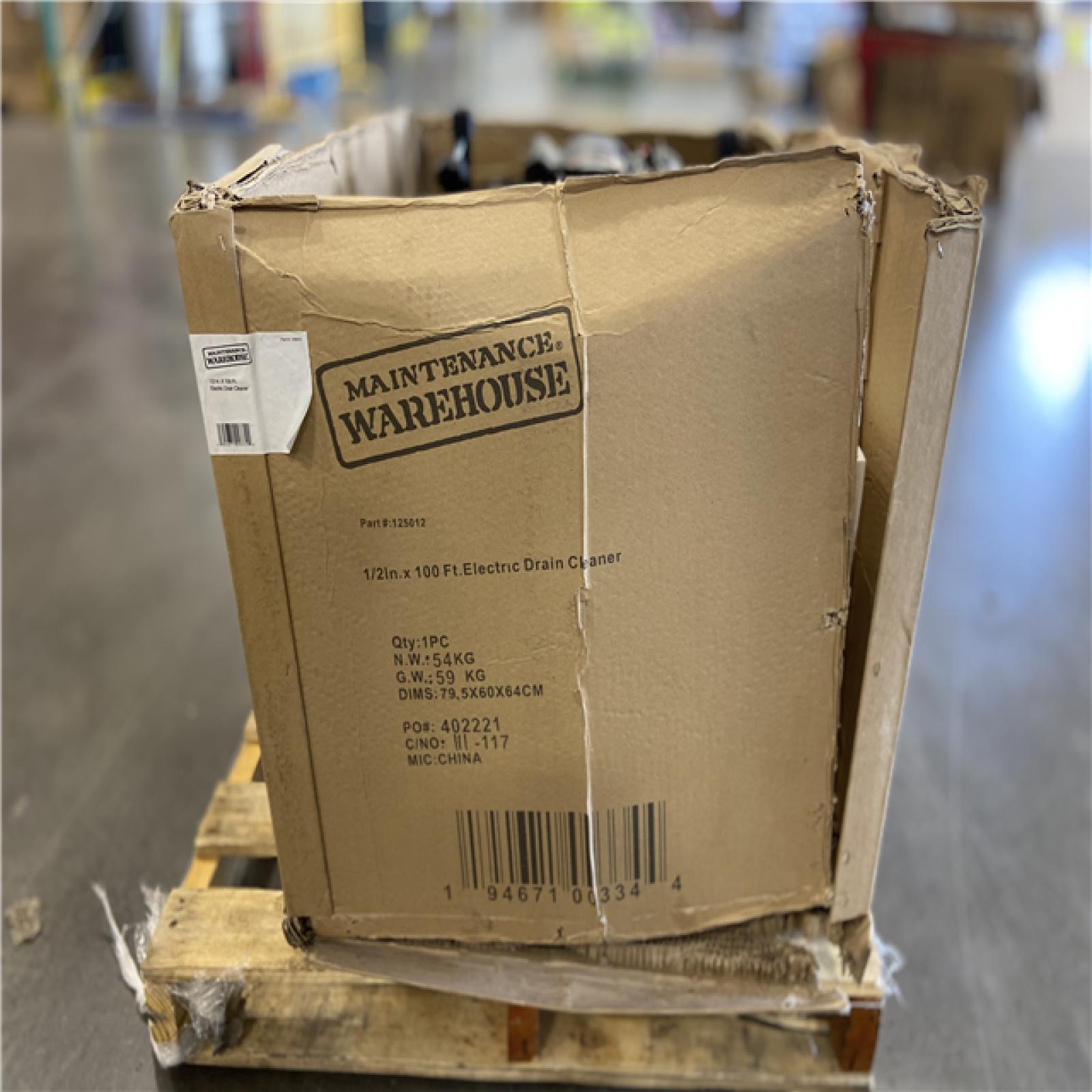 DALLAS LOCATION - Maintenance Warehouse® 1/2 In. X 100 Ft. Electric Drain Cleaner