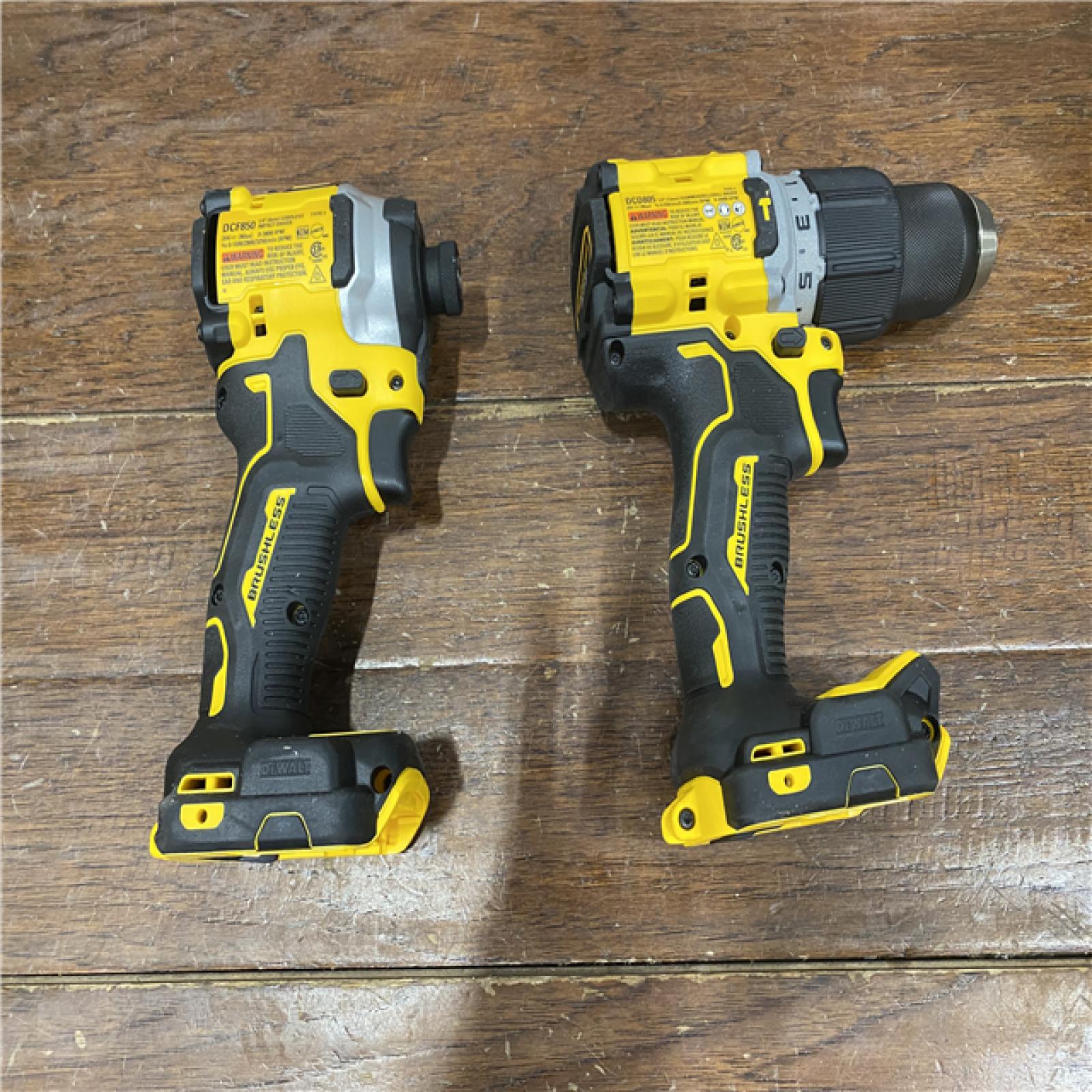 AS-IS DEWALT 20V MAX XR Hammer Drill and ATOMIC Impact Driver 2 Tool Cordless Combo Kit with (2) 4.0Ah Batteries, Charger, and Bag