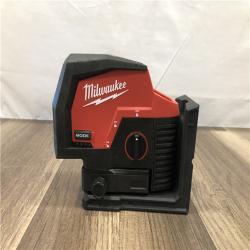 AS-IS Milwaukee 12-Volt Lithium-Ion Cordless Green 125 ft. Cross Line and Plumb Points Laser Level (Tool-Only)