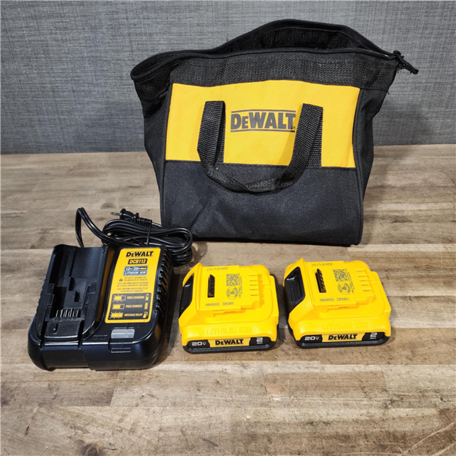 HOUSTON LOCATION - AS-IS DEWALT 2 TOOL COMBO KIT W/ (2) BATTERY & CHARGER