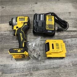 AS-IS DEWALT Atomic 20V Max Lithium-Ion Brushless Cordless Compact 1/4 in. Impact Driver Kit