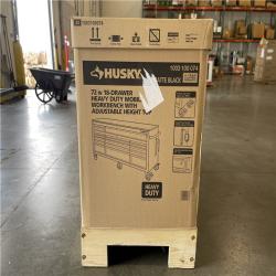 DALLAS LOCATION - AS-IS HUSKY 72IN 18 DRAWER WORKBENCH MATTE BLACK