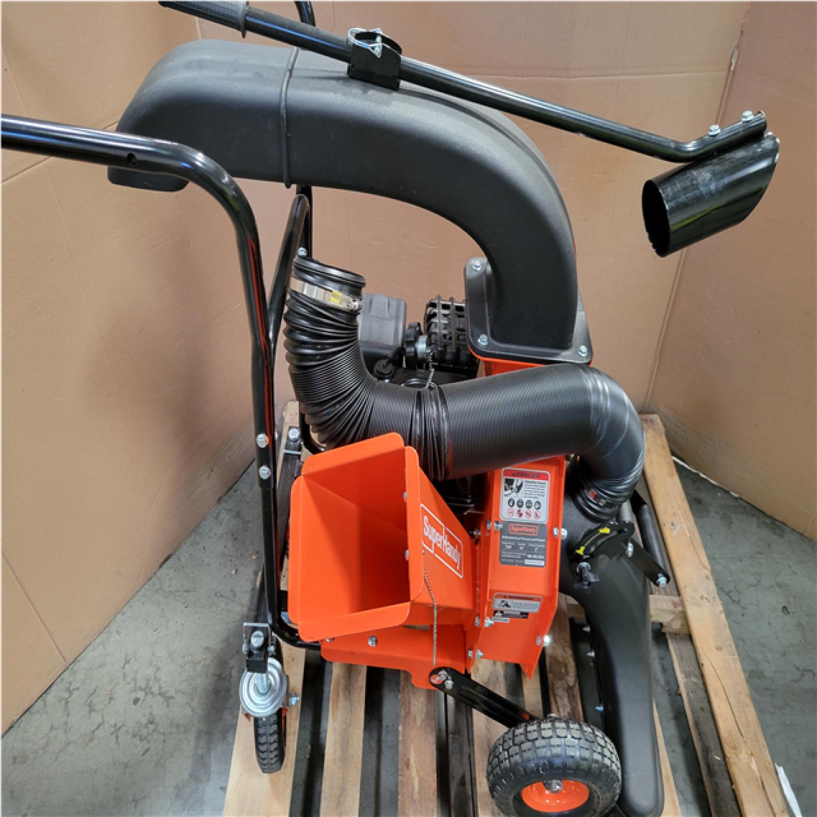CALIFORNIA AS-IS SUPER HANDY WALK BEHIND LEAF VACUUM AND CHIPPER