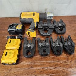 Good DEWALT 20V MAX Lithium-Ion Brushless Cordless Press Tool Kit w/ Hard Case And 6 Clamps
