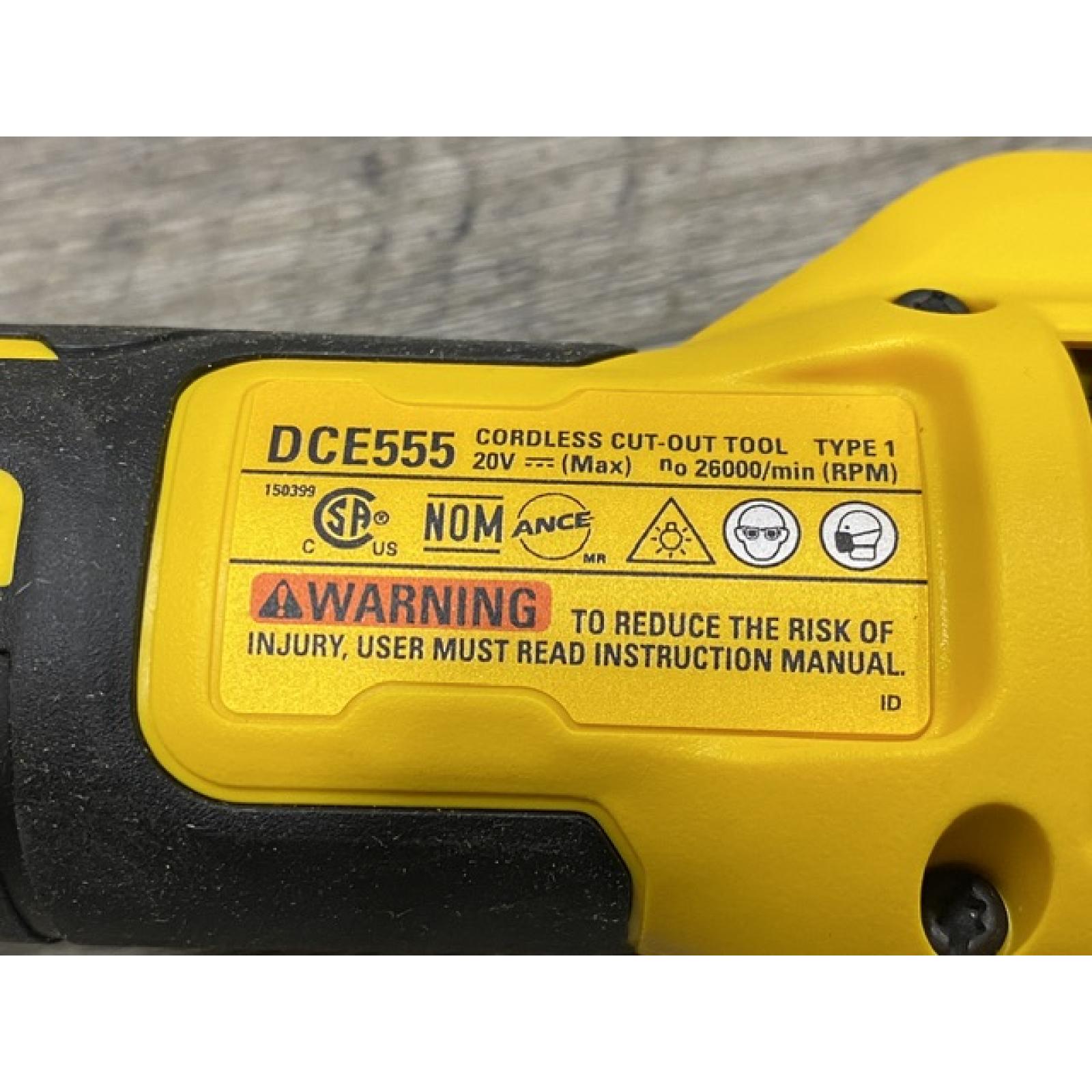 AS-IS DEWALT XR 20V Lithium-Ion Cordless Rotary Drywall Cut-Out Tool (Tool Only)