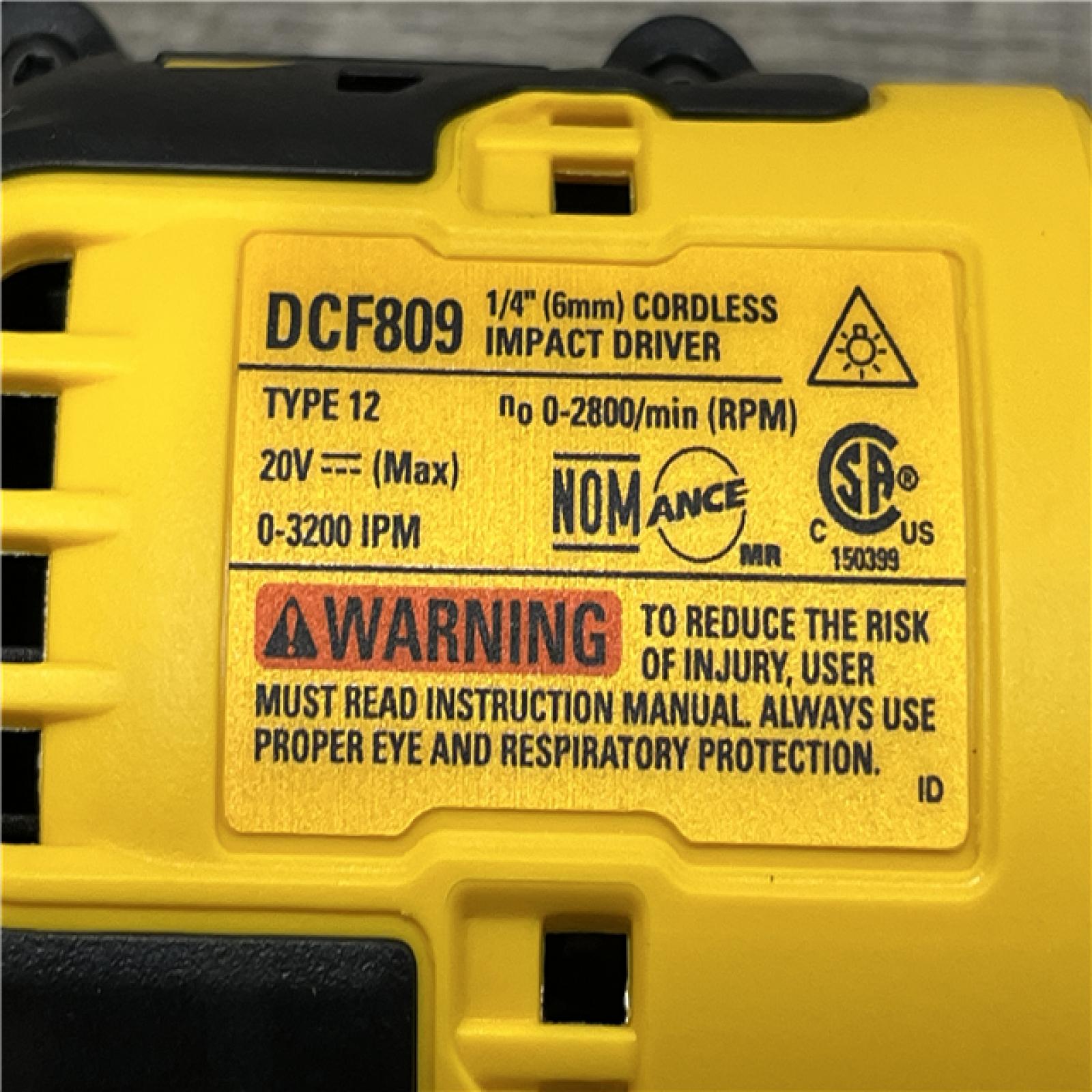 AS-IS DEWALT Atomic 20V Max Lithium-Ion Brushless Cordless Compact 1/4 in. Impact Driver Kit