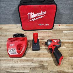 HOUSTON LOCATION - AS - IS Milwaukee FUEL SURGE 12V Lithium-Ion Brushless Cordless 1/4 in. Hex Impact Driver Compact Kit