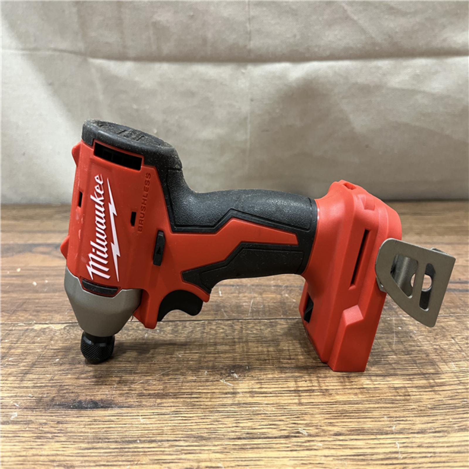 AS-IS Milwaukee M18 18-Volt Lithium-Ion Brushless Cordless Combo Kit (3-Tool) with 2-Batteries, 1-Charger and Tool Bag