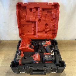AS-IS Milwaukee FUEL 18V Lithium-Ion Brushless Cordless Hammer Drill and Impact Driver Combo Kit