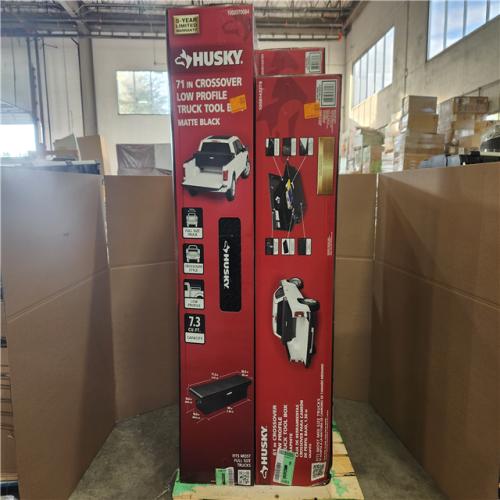 Phoenix NEW Mixed Husky Matte Black Aluminum Full Size Crossbed Truck Tool Box Pallet (4-Boxes)