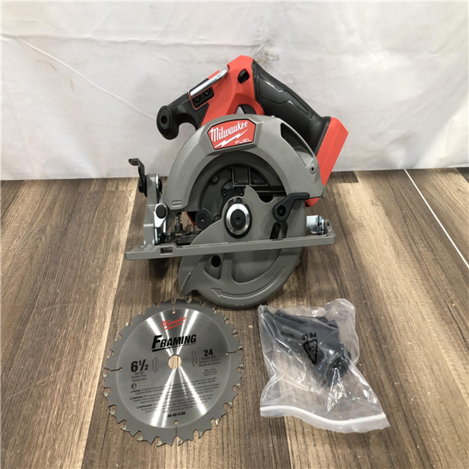 AS-IS Milwaukee FUEL 18V Lithium-Ion Brushless Cordless 6-1/2 in. Circular Saw (Tool-Only)